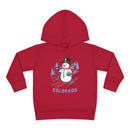 Colorado Toddler Hoodie - Unisex Skiing Snowman Colorado Sweatshirt-5