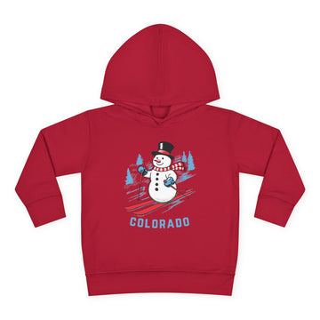 Buy vintage-red Colorado Toddler Hoodie - Unisex Skiing Snowman Colorado Sweatshirt