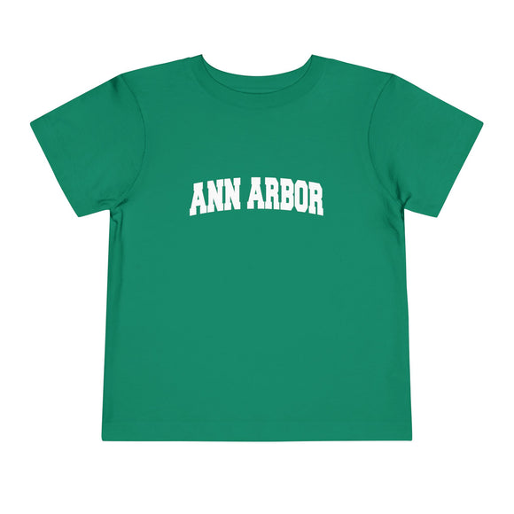 Ann Arbor, Michigan Toddler Graphic Tee - Kids Ann Arbor Vacation T-Shirt