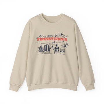 Pennsylvania Sweatshirt Après-Ski Crewneck - Mountain Ski Lodge Design - 0