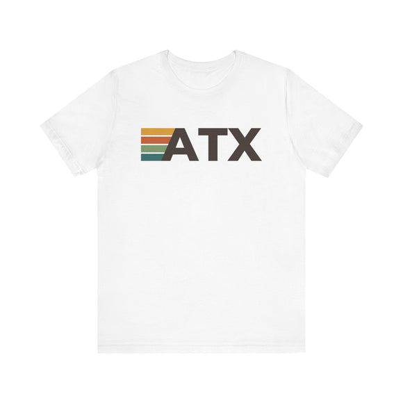 Austin, Texas tee - ATX t shirt retro stripes