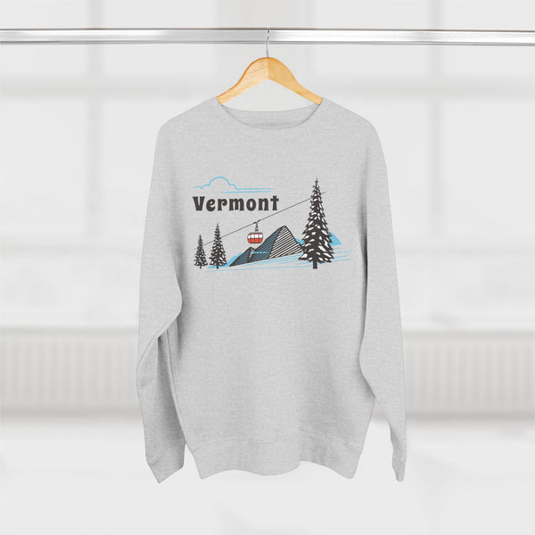 Premium Vermont Sweatshirt Unisex Crewneck, Premium Sweatshirt, Crewneck Jumper, Ski Resort Apparel