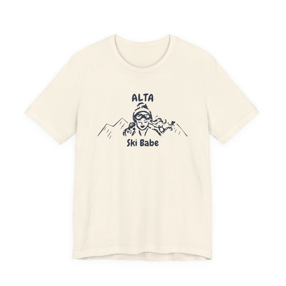 Alta, Utah Ski Babe T‑Shirt - Retro Skiing Graphic Tee