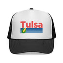 Tulsa, Oklahoma Retro Corn and Farm Trucker Hat-2