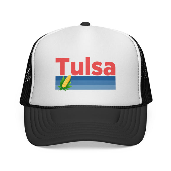 Tulsa, Oklahoma Retro Corn and Farm Trucker Hat