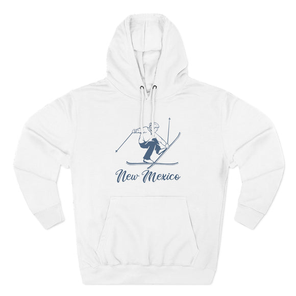 Premium New Mexico Vintage Snow Ski Hoodie