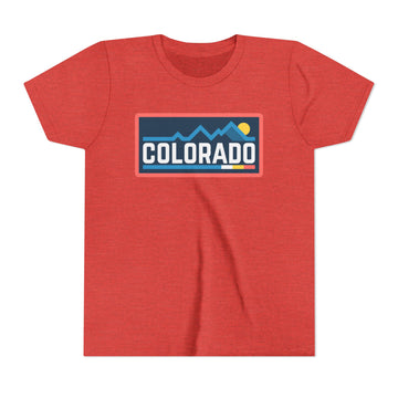 Buy heather-red Colorado Youth Graphic Tee - Kids T Shirt