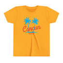 Cancun, Mexico Youth Shirt - Retro Palm Tree Cancun Kid's T-Shirt-5