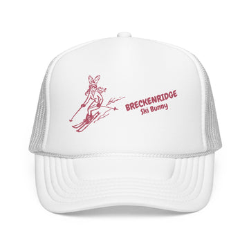 Buy white Breckenridge, Colorado Ski Bunny Foam Trucker Hat