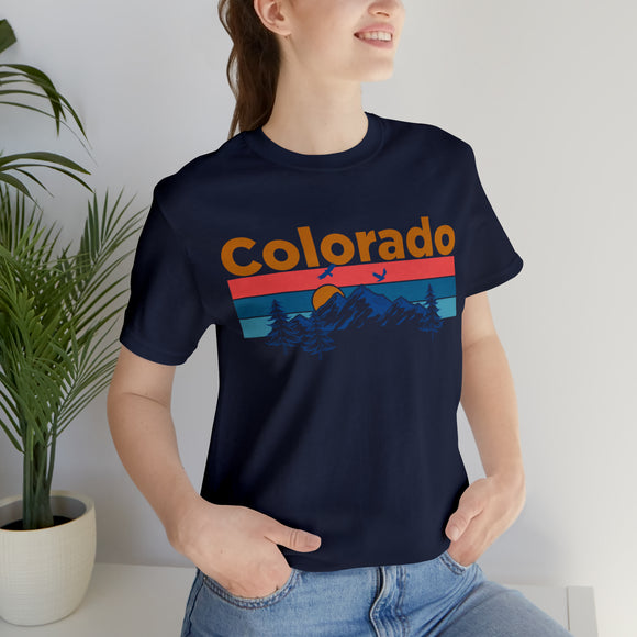 Colorado T-Shirt - Mountain Sunset Unisex Colorado Shirt