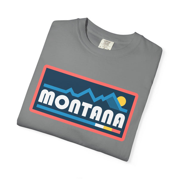 Montana Graphic Tee, Comfort Colors Retro Mountain Unisex T shirt