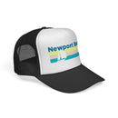 Newport Beach, California Retro Sailboat Trucker Hat-4