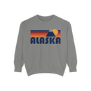 Alaska Mountain Stripes Sweatshirt | Comfort Colors - 100% Cotton-5