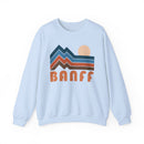 Banff, Canada Sweatshirt Retro Mountains, Banff Unisex Graphic Crewneck-4