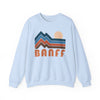 Banff, Canada Sweatshirt Retro Mountains, Banff Unisex Graphic Crewneck
