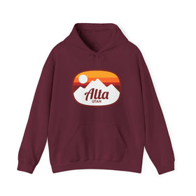 Alta, Utah Hoodie - Retro Ombre Unisex Alta Hoodie Sweatshirt