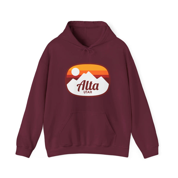 Alta, Utah Hoodie - Retro Ombre Unisex Alta Hoodie Sweatshirt