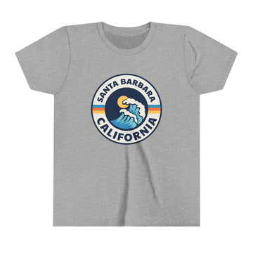Buy athletic-heather Santa Barbara, California Youth T-Shirt - Kids Santa Barbara Shirt