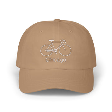 Buy khaki Chicago, Illinois Dad Hat - Embroidered Chicago Classic Dad Cap