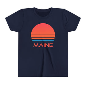 Maine Youth Shirt - Retro 80s Maine Kid's T-Shirt