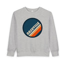Nashville, Tennessee Toddler Sweatshirt - Retro Nashville Toddler Crewneck Sweatshirt-2