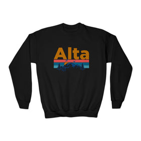 Alta, Utah Youth Sweatshirt - Unisex Kid's Alta Crewneck Sweatshirt