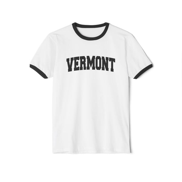 Vermont Cotton Ringer Graphic Tee - Unisex Vermont T Shirt, Vintage Style Tee, Men's/Women's Tee