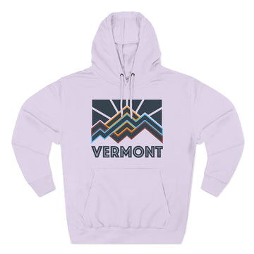 Buy lilac Vermont Hoodie - Retro Mountain Unisex Sweatshirt