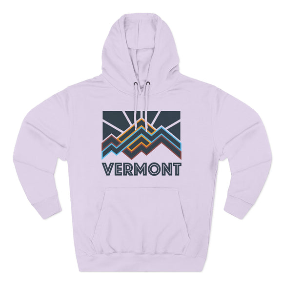 Vermont Hoodie - Retro Mountain Unisex Sweatshirt