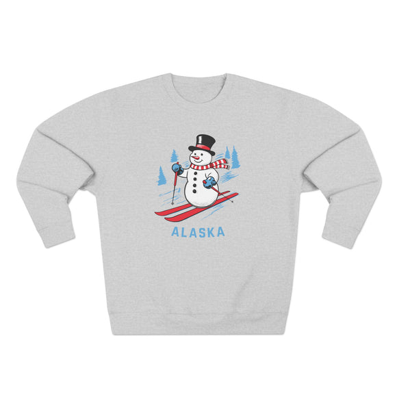 Premium Alaska Skiing Snowman Sweatshirt
