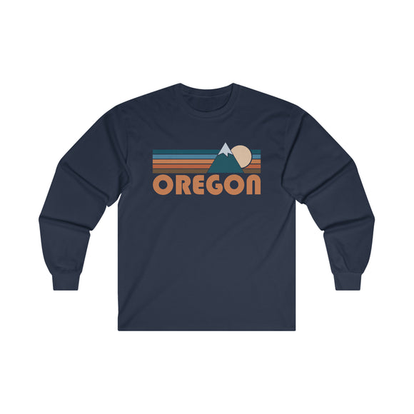 Oregon Long Sleeve Shirt - Retro Unisex Oregon Long Sleeve Tee