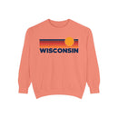 Wisconsin Sunset Stripes Sweatshirt | Comfort Colors - 100% Cotton-3
