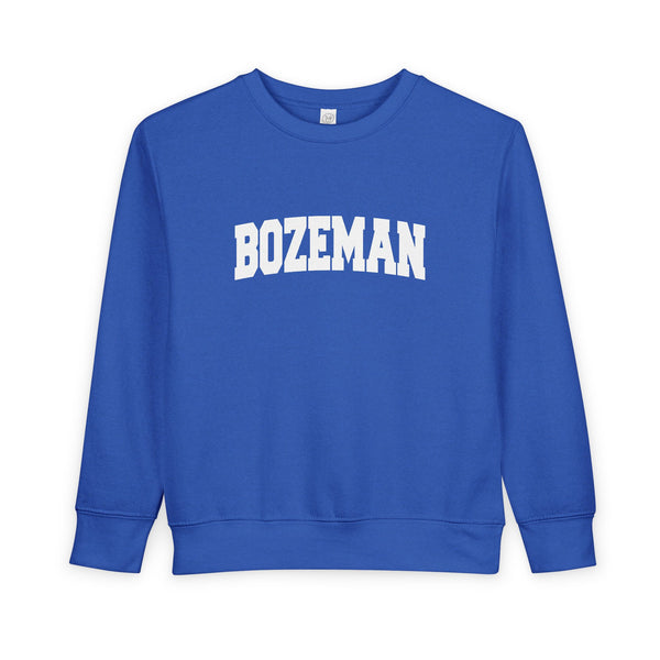 Bozeman, Montana Toddler Sweatshirt - Bozeman Toddler Crewneck Sweatshirt