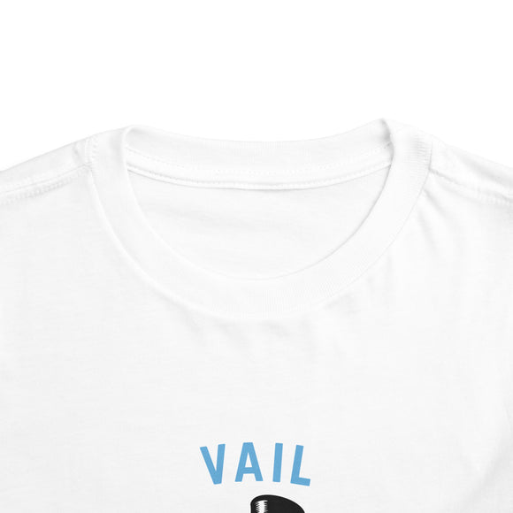 Vail, Colorado Toddler Skiing Snowman Graphic Tee - Kids Vail Shirt