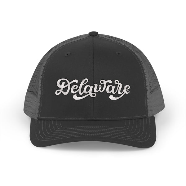 Delaware Snapback Trucker Cap - Embroidered Delaware Hat