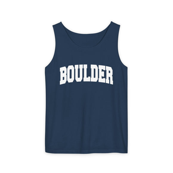 Boulder, Colorado Tank Top Unisex | Comfort Colors - 100% Cotton