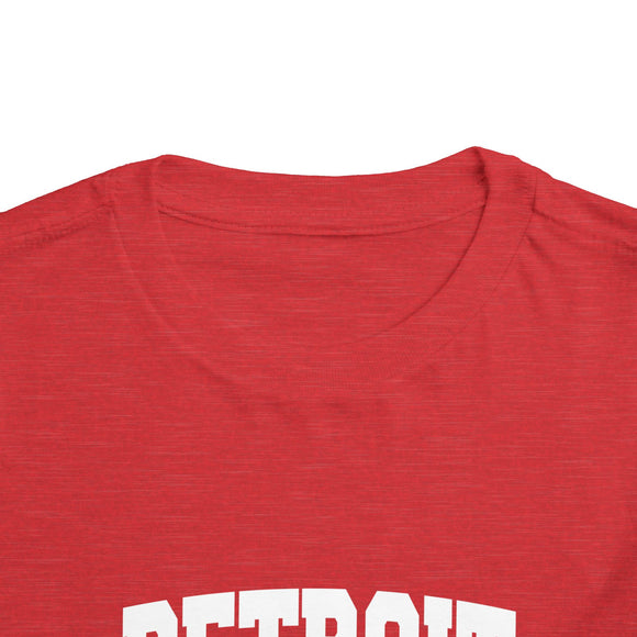 Detroit, Michigan Toddler Graphic Tee - Kids Detroit Vacation T-Shirt