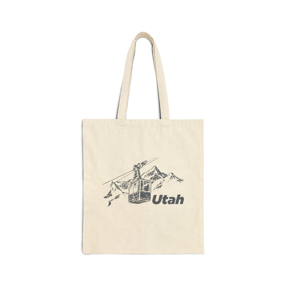 Utah Cotton Canvas Tote Bag - 15" x 16"