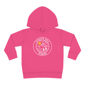 Buy vintage-hot-pink Jackson Hole, Wyoming Toddler Hoodie - Unisex Jackson Hole Toddler Sweatshirt