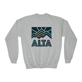 Alta, Utah Youth Sweatshirt - Unisex Kid's Alta Crewneck Sweatshirt