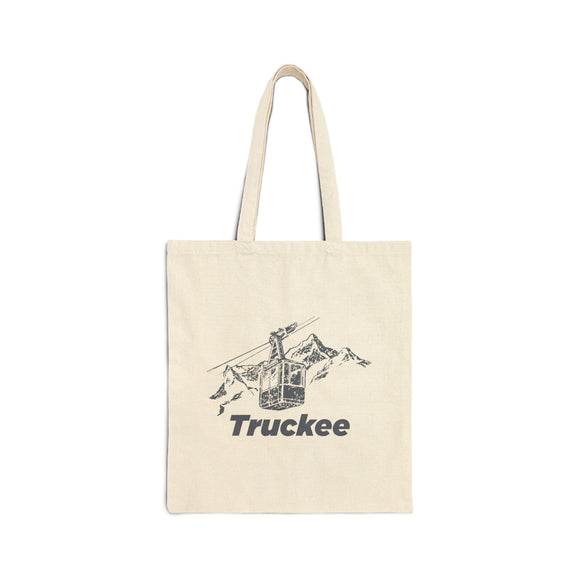 Truckee, California Cotton Canvas Tote Bag - 15" x 16"