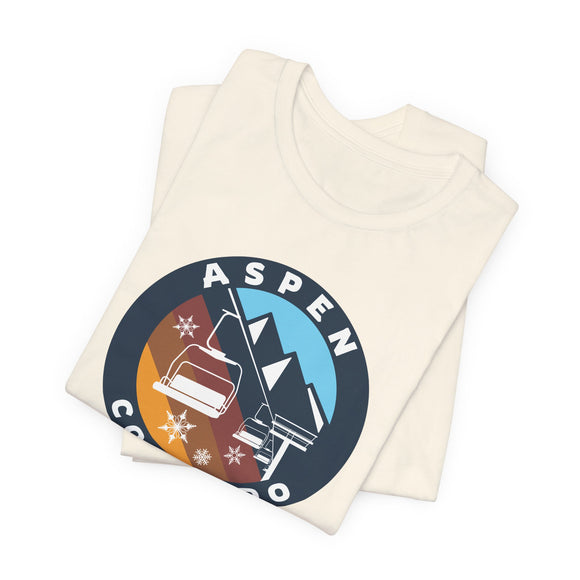 Aspen, Colorado T Shirt - Retro Ski Lift Tee