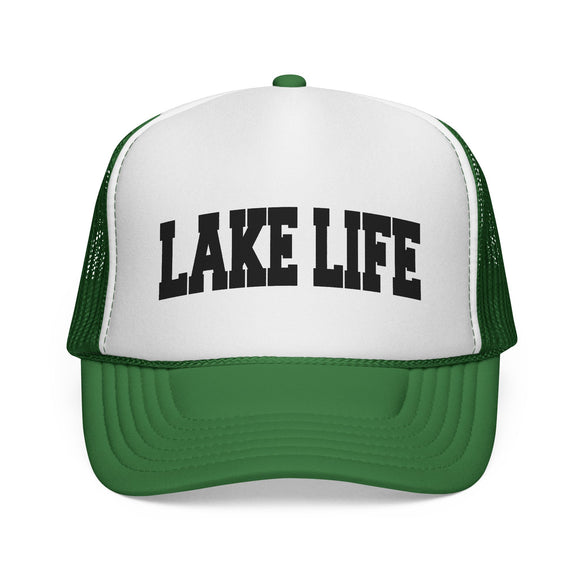 Lake Life Retro Collegiate Style Trucker Hat