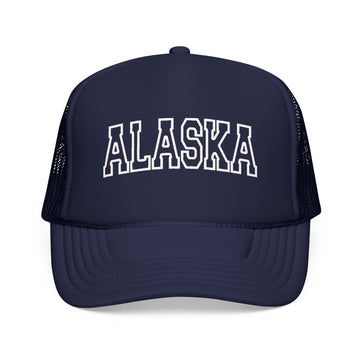 Alaska Trucker Hat — Vintage College Foam Mesh Cap