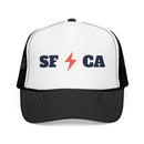 San Francisco, California Retro Trucker Hat - Lightning Foam Cap-2
