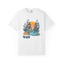 Vail, Colorado Graphic Tee, Comfort Colors Retro Unisex Vail T shirt-1
