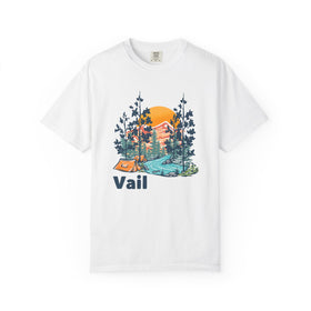 Vail, Colorado Graphic Tee, Comfort Colors Retro Unisex Vail T shirt