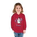 Alaska Toddler Hoodie - Unisex Skiing Snowman Alaska Sweatshirt-20