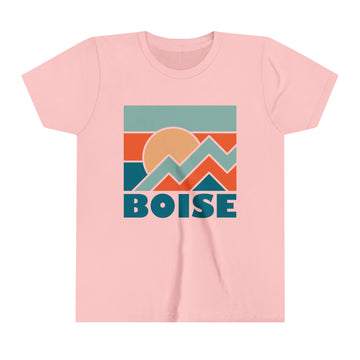 Buy pink Boise, Idaho Youth T-Shirt - Kids Boise Shirt