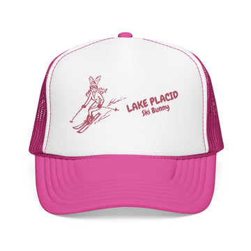 Lake Placid, New York Ski Bunny Foam Trucker Hat